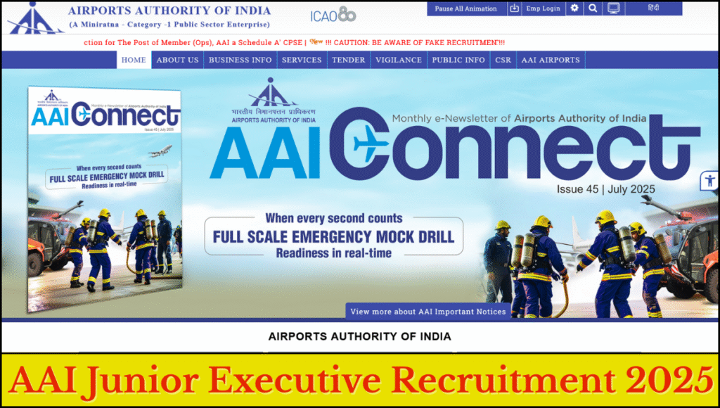 AAI Junior Executive Recruitment 2025