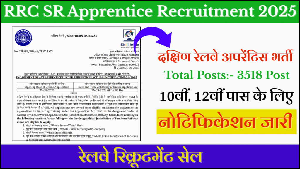 RRC SR Apprentice Recruitment 2025