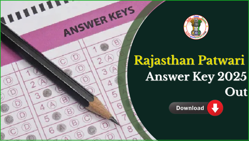 Rajasthan Patwari Answer Key 2025
