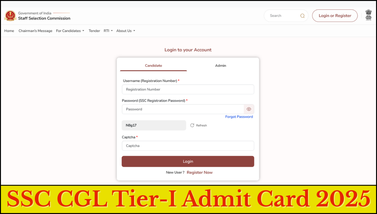 SSC CGL Admit Card 2025